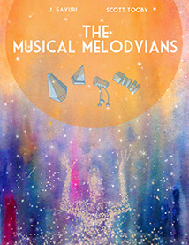 Musical, Melodyians, graphic novel, comic book, J Sayuri, Scott Tooby, scifi, adventure, aliens, space, music