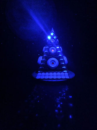Domtor, musical, Melodyian, alien, eyeballs, space, sci-fi, extraterrestrial, music, 3D printed, robot,