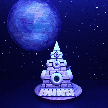 Jerrida, musical, Melodyian, alien, eyeballs, space, sci-fi, extraterrestrial, music, 3D printed, robot,