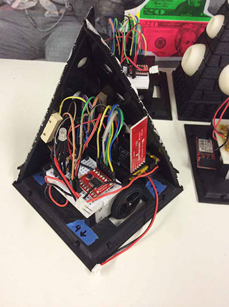 musical, robot, prototype, electronics, circuit, Melodyian, Primid, 3D printed, Arduino, Bluetooth, transceiver, LED, DC motors, DIY